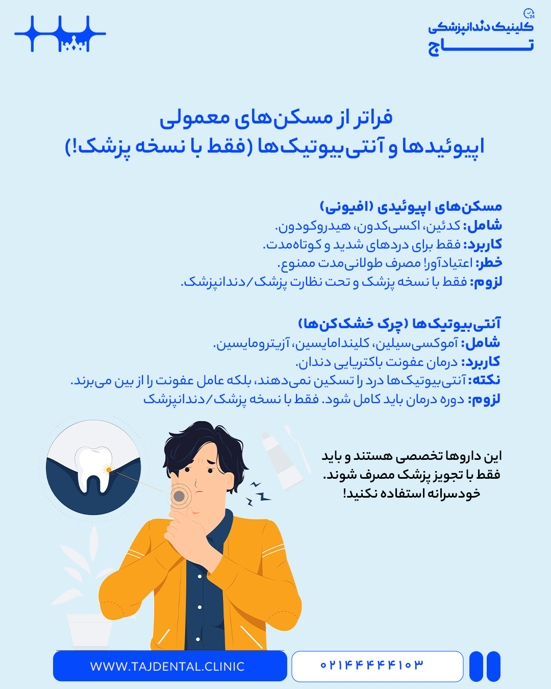 بهترین داروهای ضد درد اپیوئیدی برای دندان درد